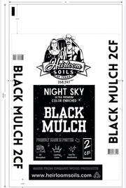 Black Dyed Hardwood Mulch Bag