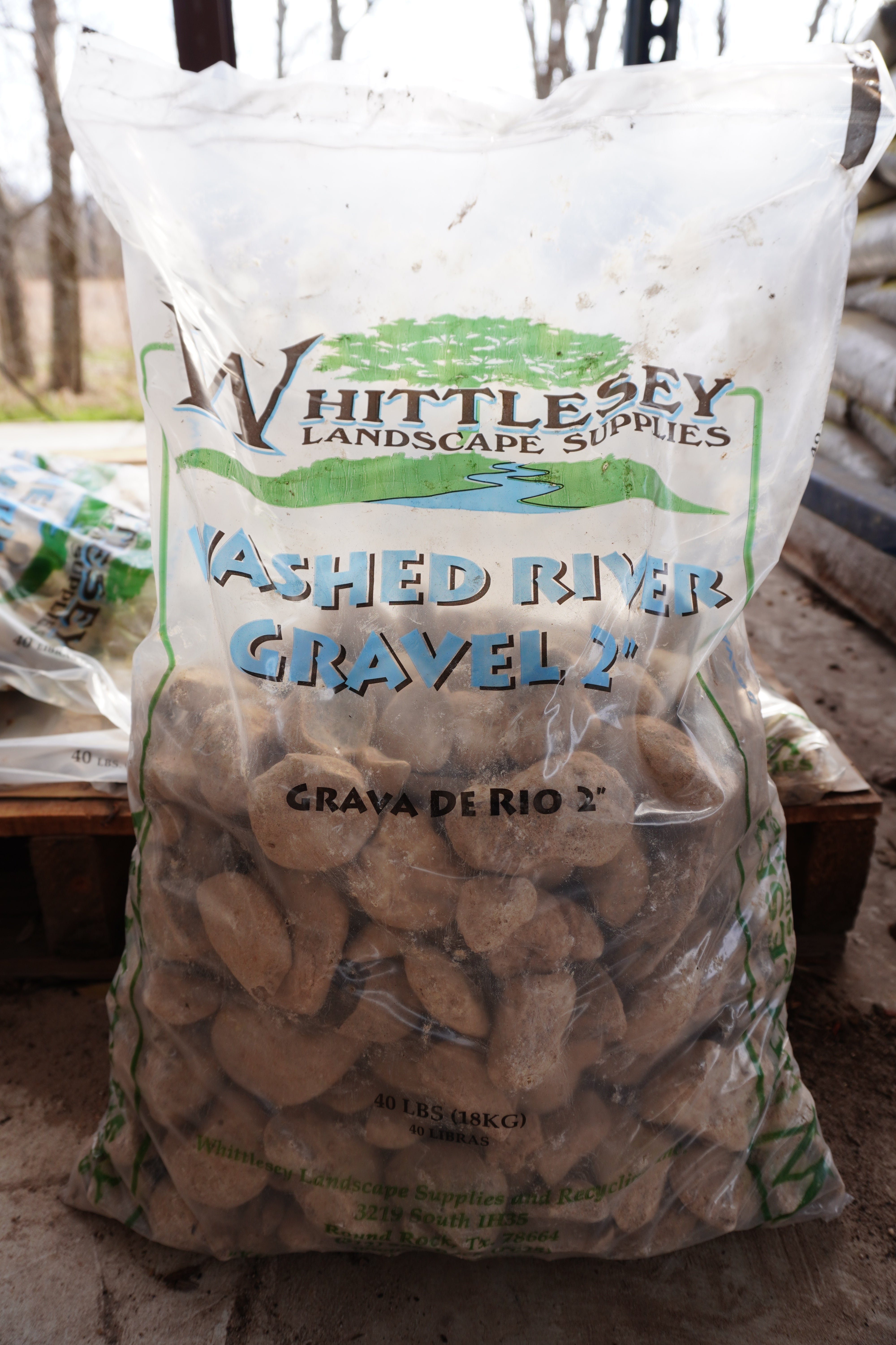 Washed River Gravel Bag