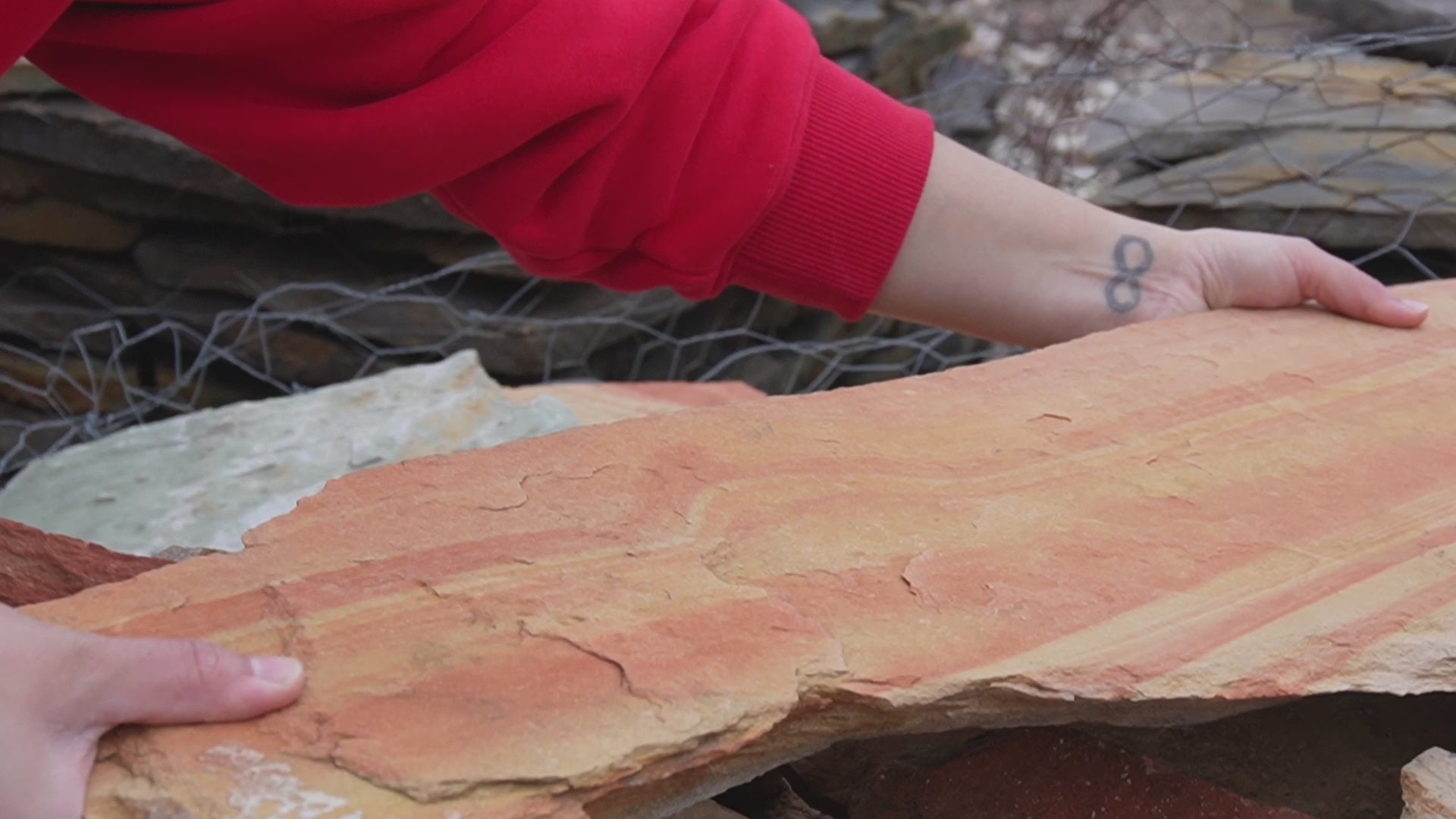 Load video: Rose Flagstone